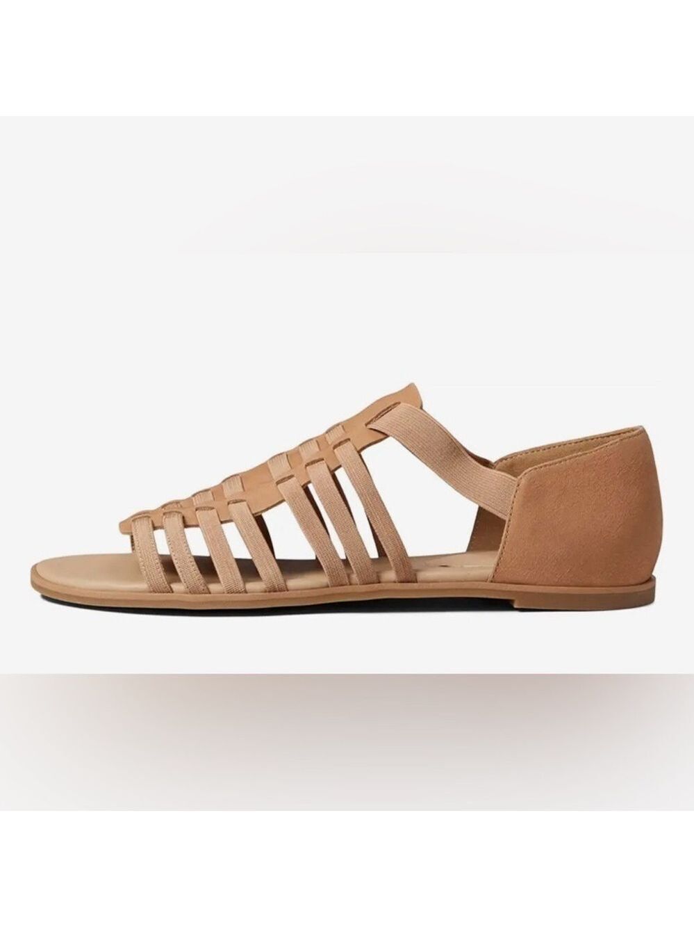 🔥NEW🔥 Eileen Fisher Rato Honey Tumbled Nubuck Leather Slip On Sandals W7 - Picture 2 of 12